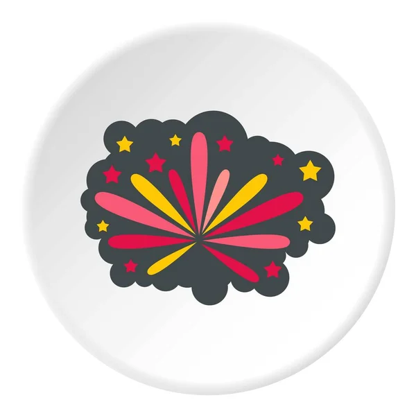 Fireworks icon circle — Stock Vector