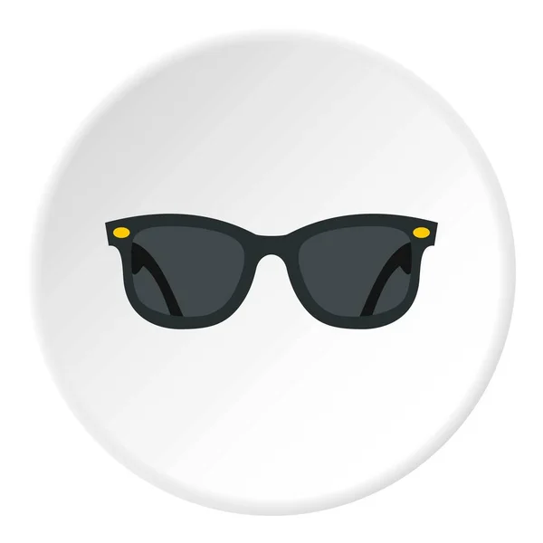 Gafas oscuras icono círculo — Vector de stock