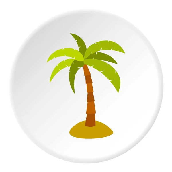 棕榈图标圆 — 图库矢量图片