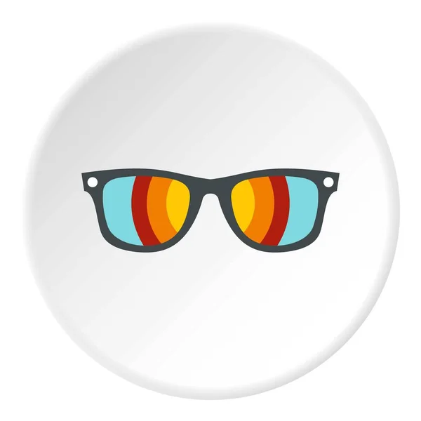 Gafas de sol icono círculo — Vector de stock