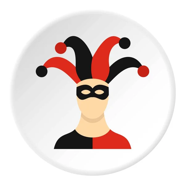 Jester met GLB pictogram cirkel — Stockvector