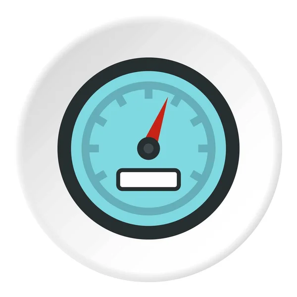 Speedometer icon circle — Stock Vector