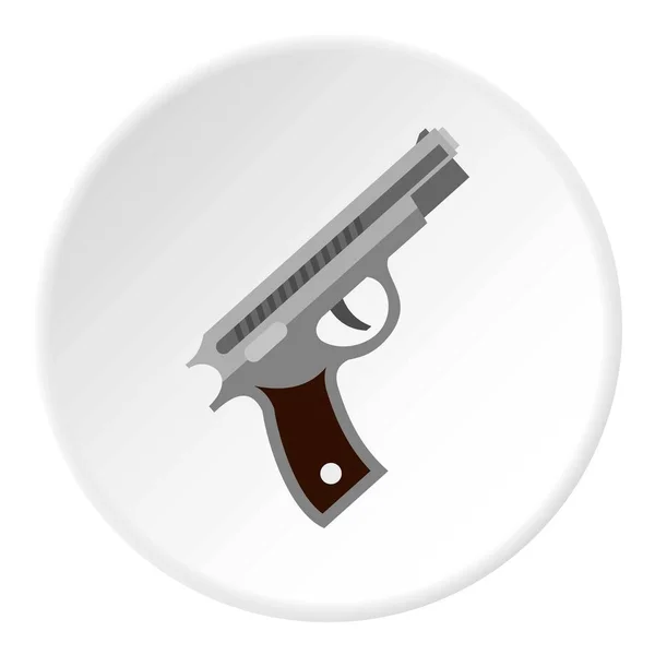 Círculo ícone da pistola — Vetor de Stock