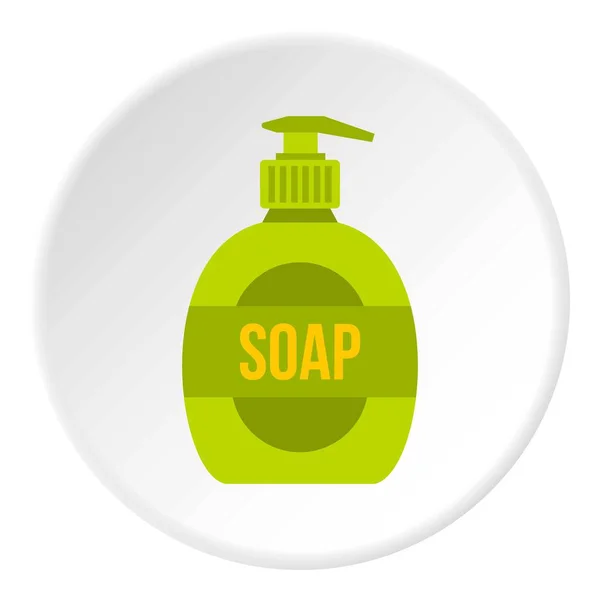 Sıvı sabun simgesini daire — Stok Vektör
