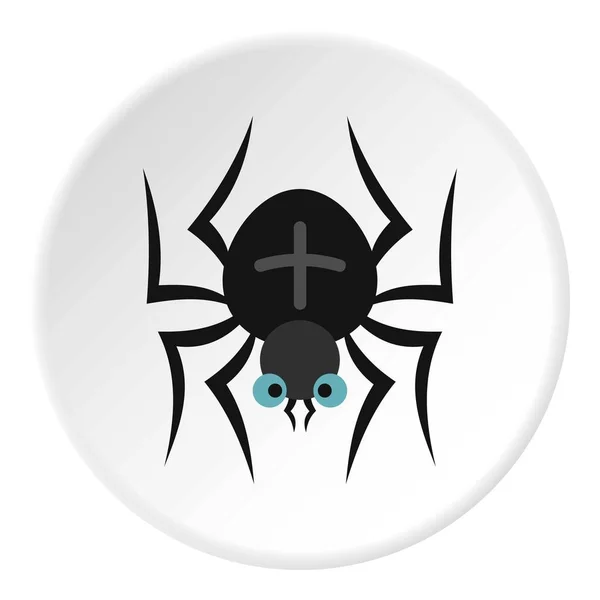 Spinnensymbolkreis — Stockvektor