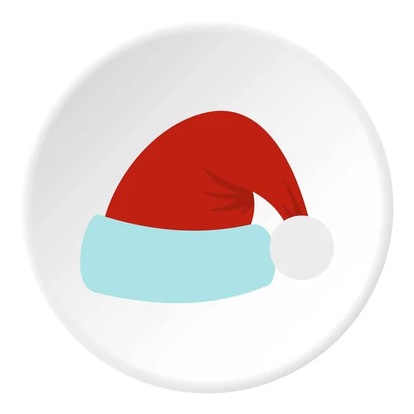 Santa Claus sombrero icono círculo — Archivo Imágenes Vectoriales