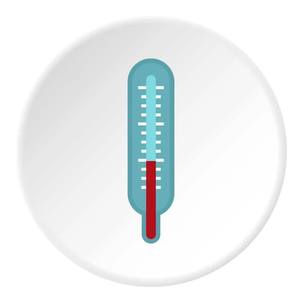 温度計のアイコン円 — ストックベクタ