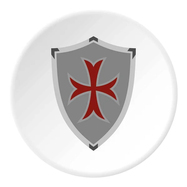 Círculo de ícone escudo protetor — Vetor de Stock