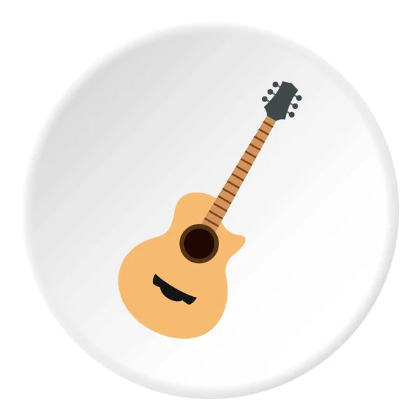 Guitar icon circle — Stock Vector