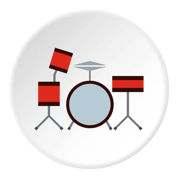Schlagzeug-Symbolkreis — Stockvektor