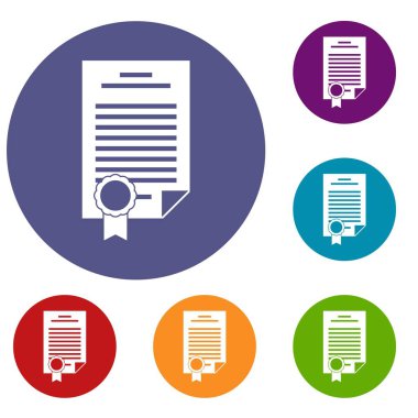 Sözleşme Icons set