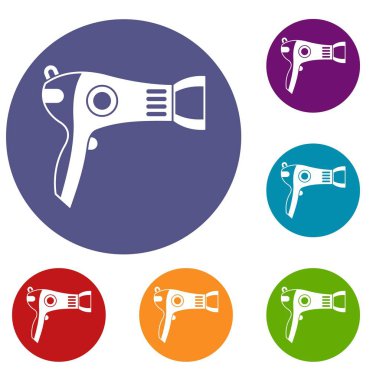 saç kurutma makinesi Icons set