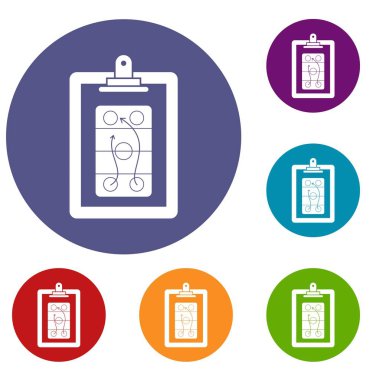 Oyun planı Icons set