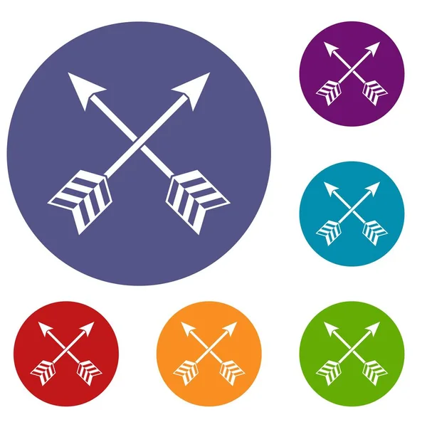 Flechas LGBT iconos conjunto — Vector de stock