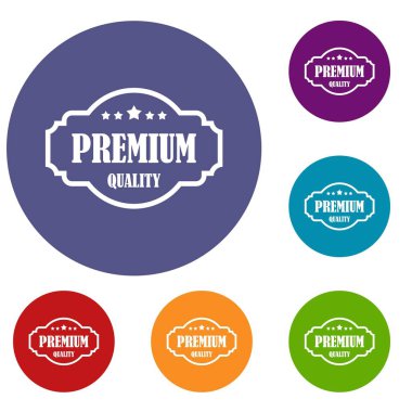 Premium Kalite etiketi Icons set