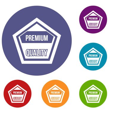 Premium Kalite etiketi Icons set