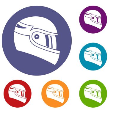 Kask simgeler yarış ayarla