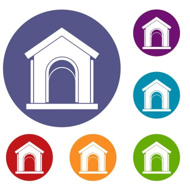 Oyuncak ev Icons set