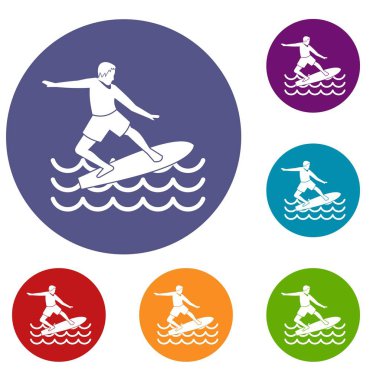 Sörfçü Icons set