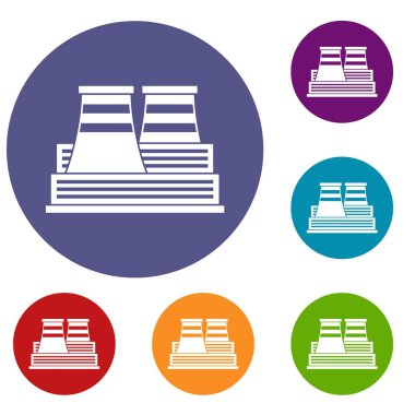 Güç istasyonu Icons set