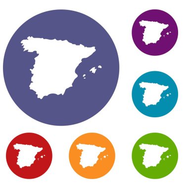 İspanya Icons set Haritası