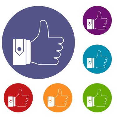 Başparmak yukarıya Icons Set