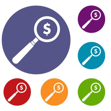 Büyüteç Icons set