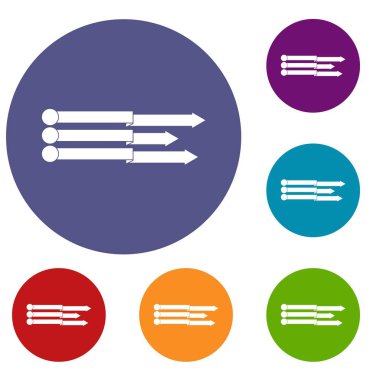 Infographic okları Icons set