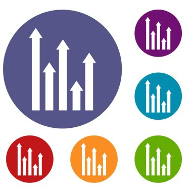 Ok simgeleri büyüyen ters ayarla