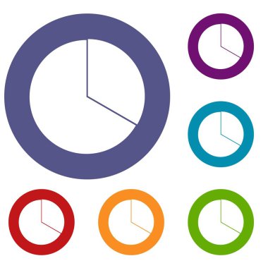 Daire grafiği Infographic Icons set