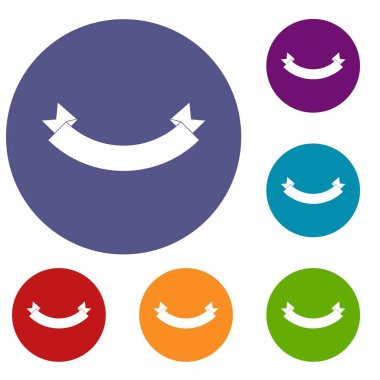 Origami afiş Icons set