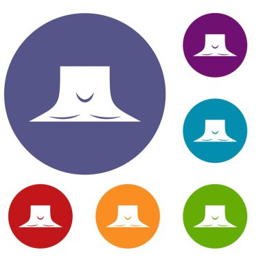 İnsan boyun Icons set