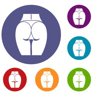 Kız Icons set arka