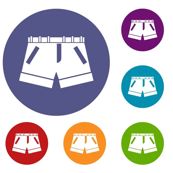 Shorts icons set — Stockvector