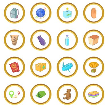 Mülteciler simgeler daire