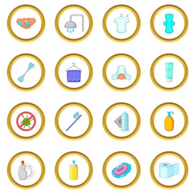 Hijyen simgeler daire