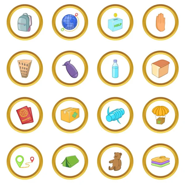 Mülteciler simgeler daire