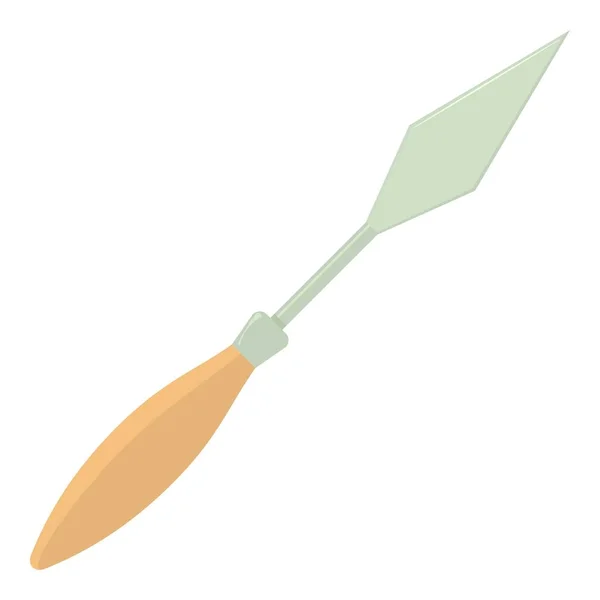 Paleta cuchillo icono, estilo de dibujos animados — Vector de stock