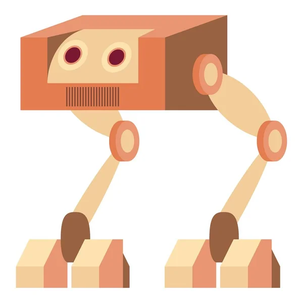 Robot struisvogel pictogram, cartoon stijl — Stockvector