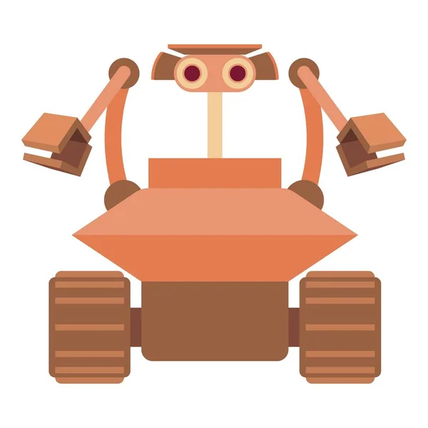 Ikon kolektor robot, gaya kartun - Stok Vektor