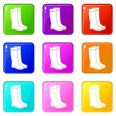 Icons 9 set lastik çizmeler