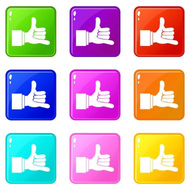 Bana jest simgeleri 9 set arayın