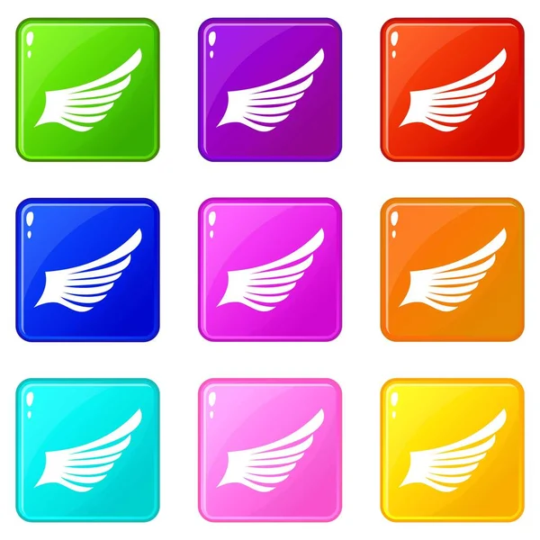 Wing icons 9 set