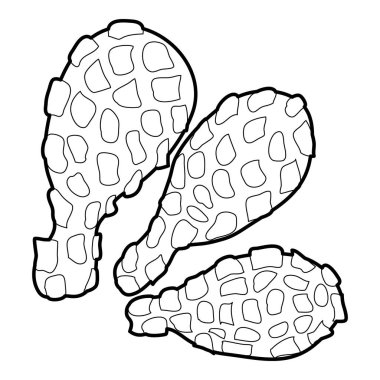 Uyluk simgesi, anahat stili