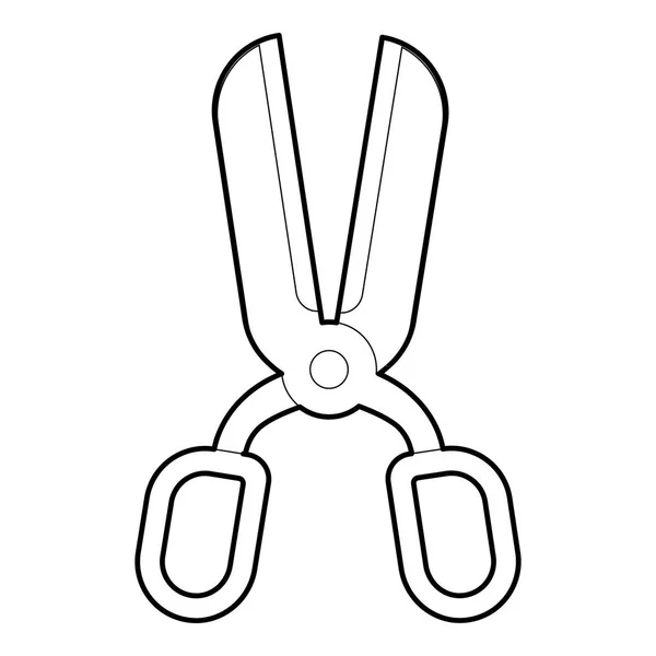 Иконка "Ножницы", стиль контура — стоковый вектор