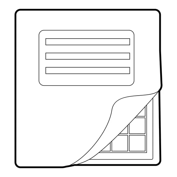 Carpeta con icono de Excel de tabla, estilo de esquema — Vector de stock