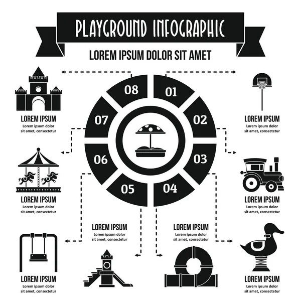 Infografická koncepce, jednoduchý styl — Stockový vektor