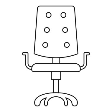 Bilgisayar koltuğu simge, anahat stili