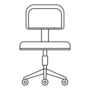 Sandalye simge, anahat stili