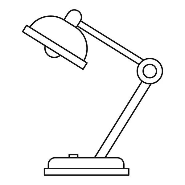 Icono de lámpara, estilo de contorno — Vector de stock